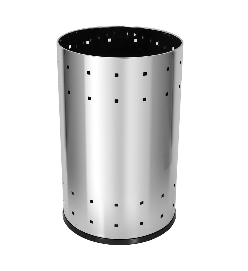 CESTO TELADO EM AÇO INOX - 36L